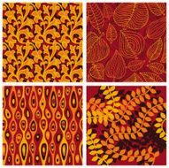 Set of vector seamless patterns