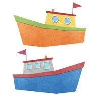 Boat made from recycled paper N5