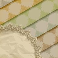 lacy napkin on floral patterns