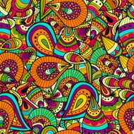 Seamless pattern with colorful abstract drops ornaments N3