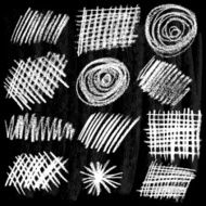 Set of textures Blackboard and chalk N2