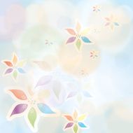 Colorful summer spring background with abstract flowers