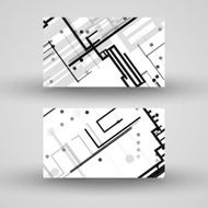 Vector business-card set for your design N458