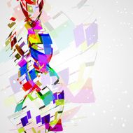 Futuristic abstract shape illustration N10