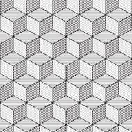 Cube background line design seamless pattern