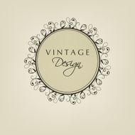 Beautiful vintage floral decorated frame
