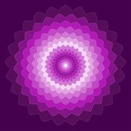 ornamental geometric hand-drawing bright purple spectral colored vector background