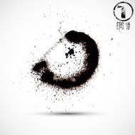 Vector watercolor stains N10