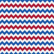 Seamless red and blue chevron pattern on textured paper