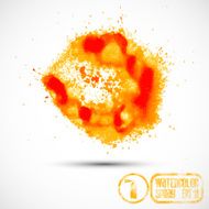 Vector abstract paint spray N8