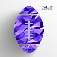 Polygonal football vector background concept