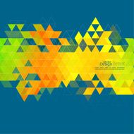 Creative abstract triangle pattern N48
