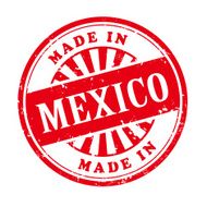 made in Mexico grunge rubber stamp N2