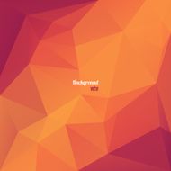 Abstract geometrical triangles in red and orange