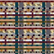 Tribal seamless pattern with bamboo trunks