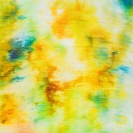 batik - abstract yellow spotted pattern on silk