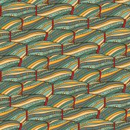 Vintage colors seamless vector abstract pattern with lines N2
