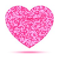 Pink Heart Pixel icon N2