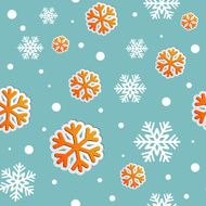 Abstract Christmas seamless background with snowflakes N3