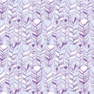 Seamless ethnic pattern with feathers N19