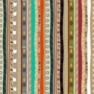 Seamless ethnic pattern with animals