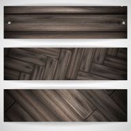 Wooden texture banner N44