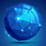 Vector grain technology object multifaceted pixilated model N3