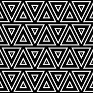 Seamless geometric black and white stripes background simple N4