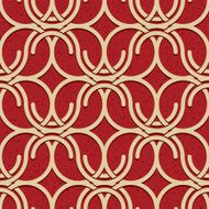 Seamless vintage style circles and waves netting pattern N3