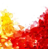 Warm watercolor colors