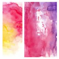 Pink yellow watercolor background