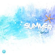 Summer Watercolor Splash Background