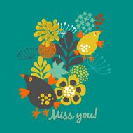 Miss you card cover N2