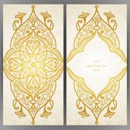 Vintage ornate cards in oriental style N49