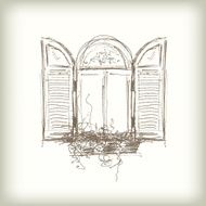 Scribble Vector Window N2