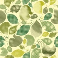 Seamless textured leaves pattern