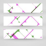 Vector banner set for your design N178