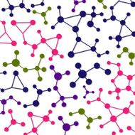 Molecular seamless pattern background N2