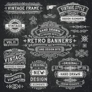 Chalkboard Banners and Frames N2