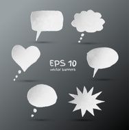 Hand drawn speech bubbles N9