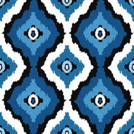 Abstract Oriental ethnic seamless pattern ikat N2