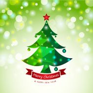 Christmas tree abstract card background