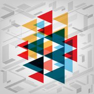 Creative abstract triangle geometric background