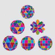 Collection of complex dimensional spheres and abstract geometric