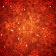 Shiny Red Snowflakes Seamless Pattern for Christmas Design
