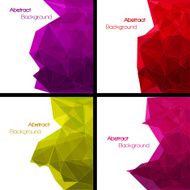 Set of abstract modern style backgrounds N2