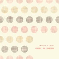 Vintage textile polka dots frame corner pattern background N2