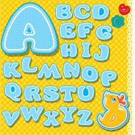 Chidish alphabet - letters are made of lace and ribbons N2