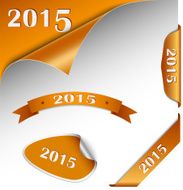 New Year orange card web element N2