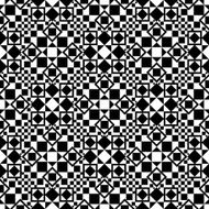 Vintage style ornate black and white lines seamless pattern N2